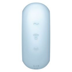 Satisfyer - Stimulateur Et Vibrateur Double Air Pulse Pro To Go 3 Bleu